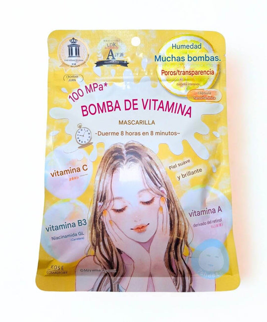 KOSÉ Cosmetics Port Clear Turn Vitamin Bomb Mask 7 Sheets