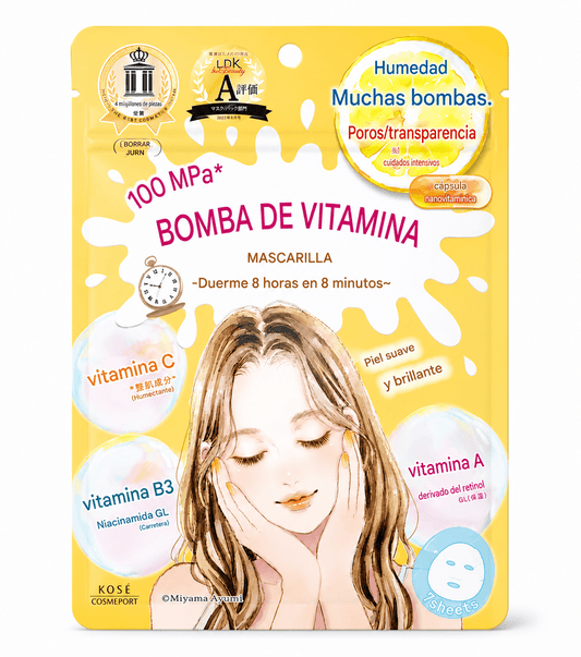 KOSÉ Cosmetics Port Clear Turn Vitamin Bomb Mask 7 Sheets