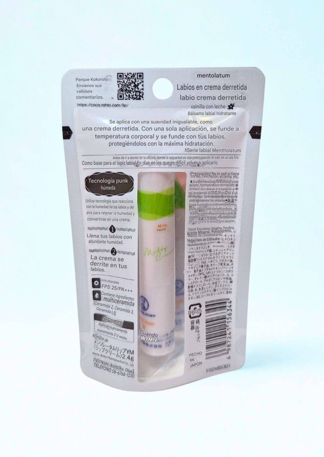 Rohto Melty Lip Cream - Milk Vanilla SPF 25+++ 2.4g