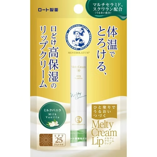 Rohto Melty Lip Cream - Milk Vanilla SPF 25+++ 2.4g
